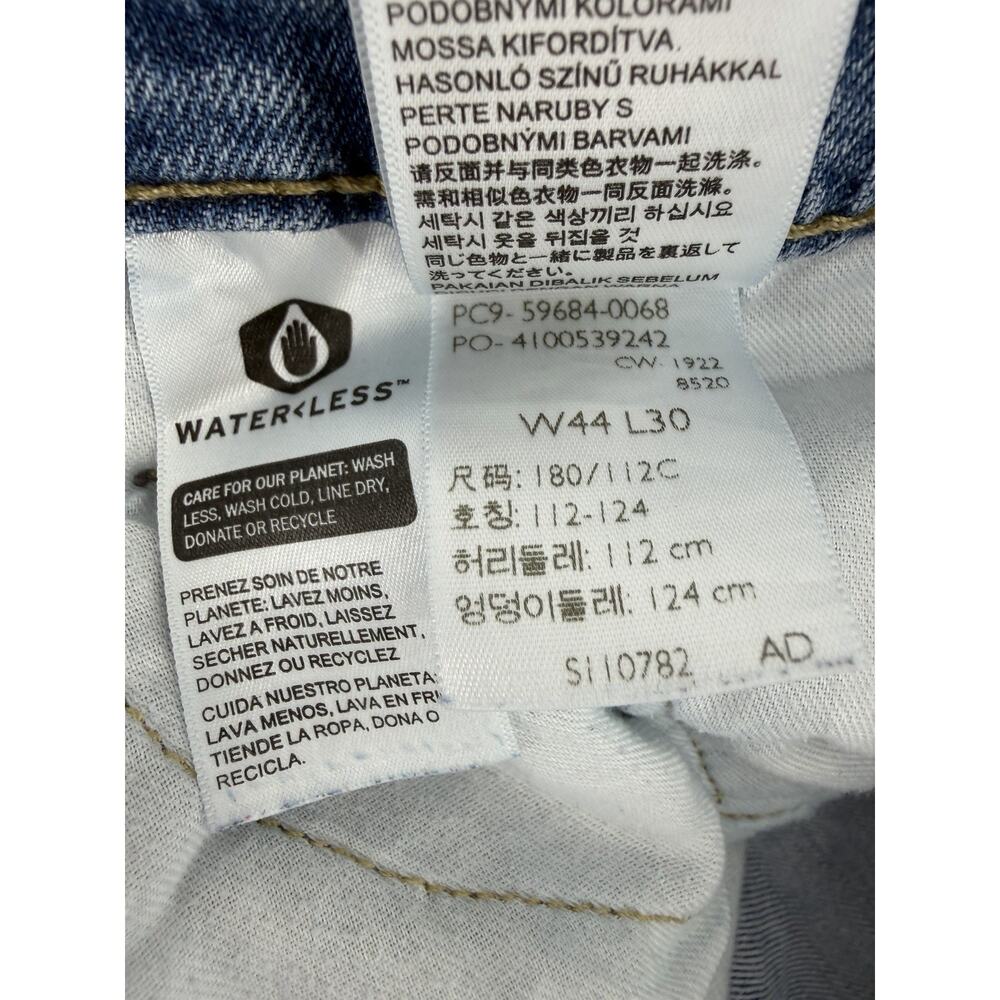 Levi's 502 Jeans Mens 44x30 Light Wash Blue Regular Denim - Picture 8 of 9